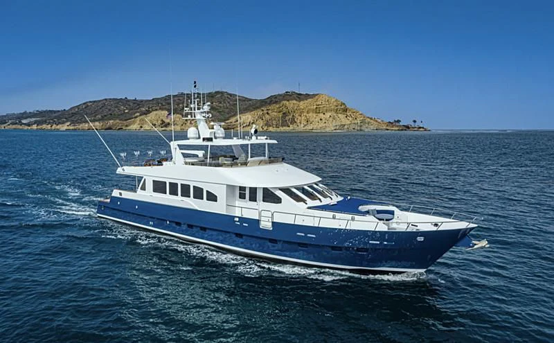 a boat on the water aboard LONE WOLF Yacht for Sale
