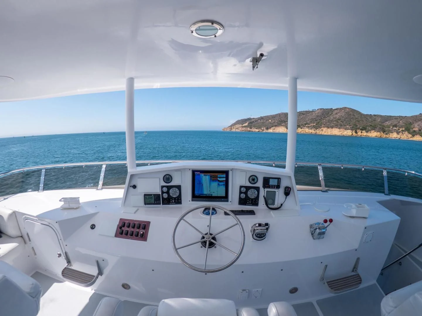 a boat on the water aboard LONE WOLF Yacht for Sale