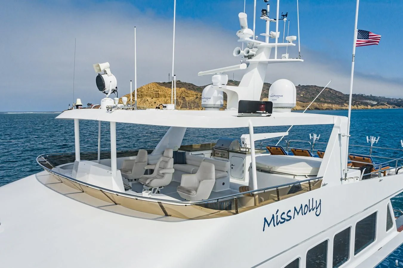 a boat on the water aboard LONE WOLF Yacht for Sale