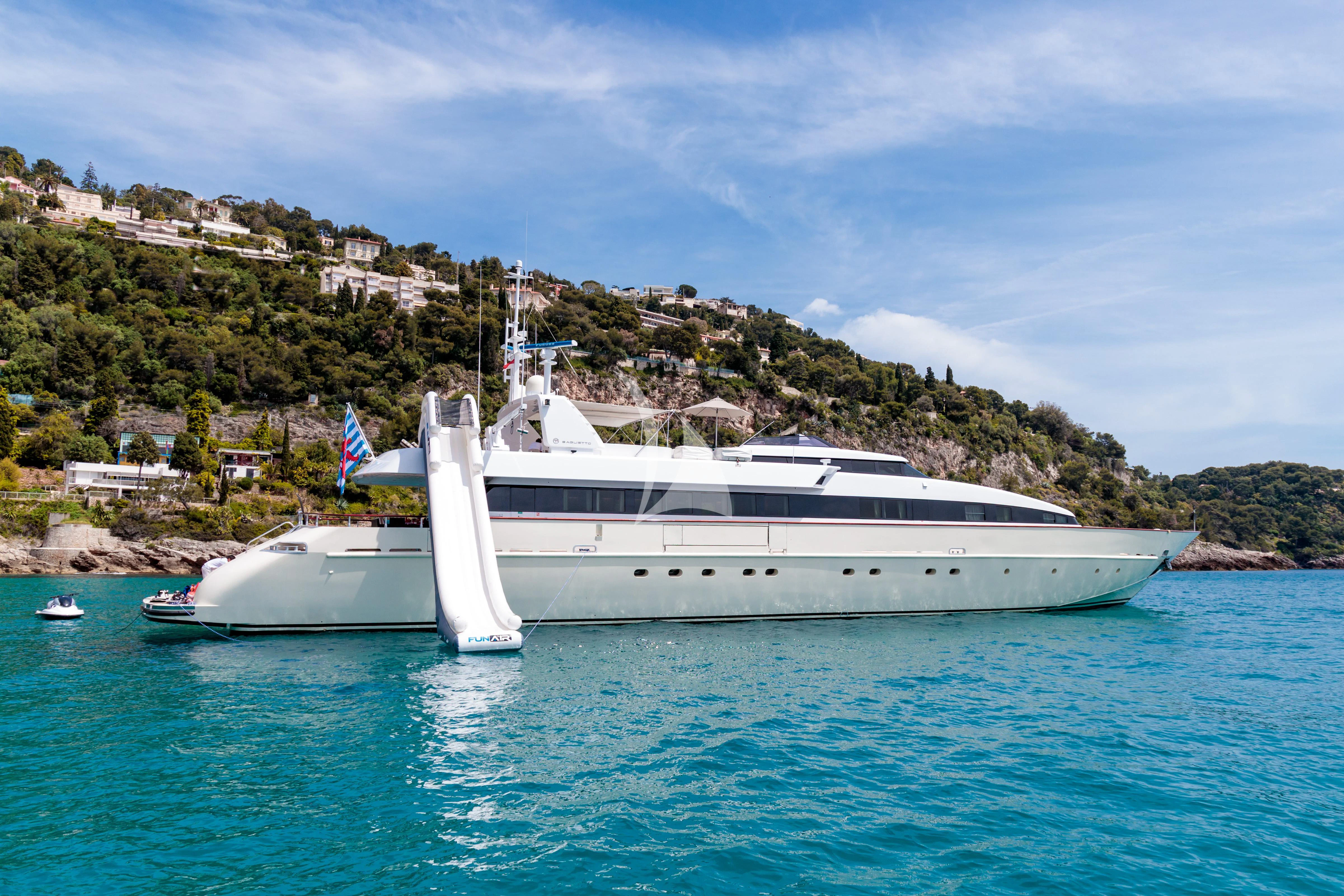 a boat on the water aboard HEMILEA Yacht for Charter