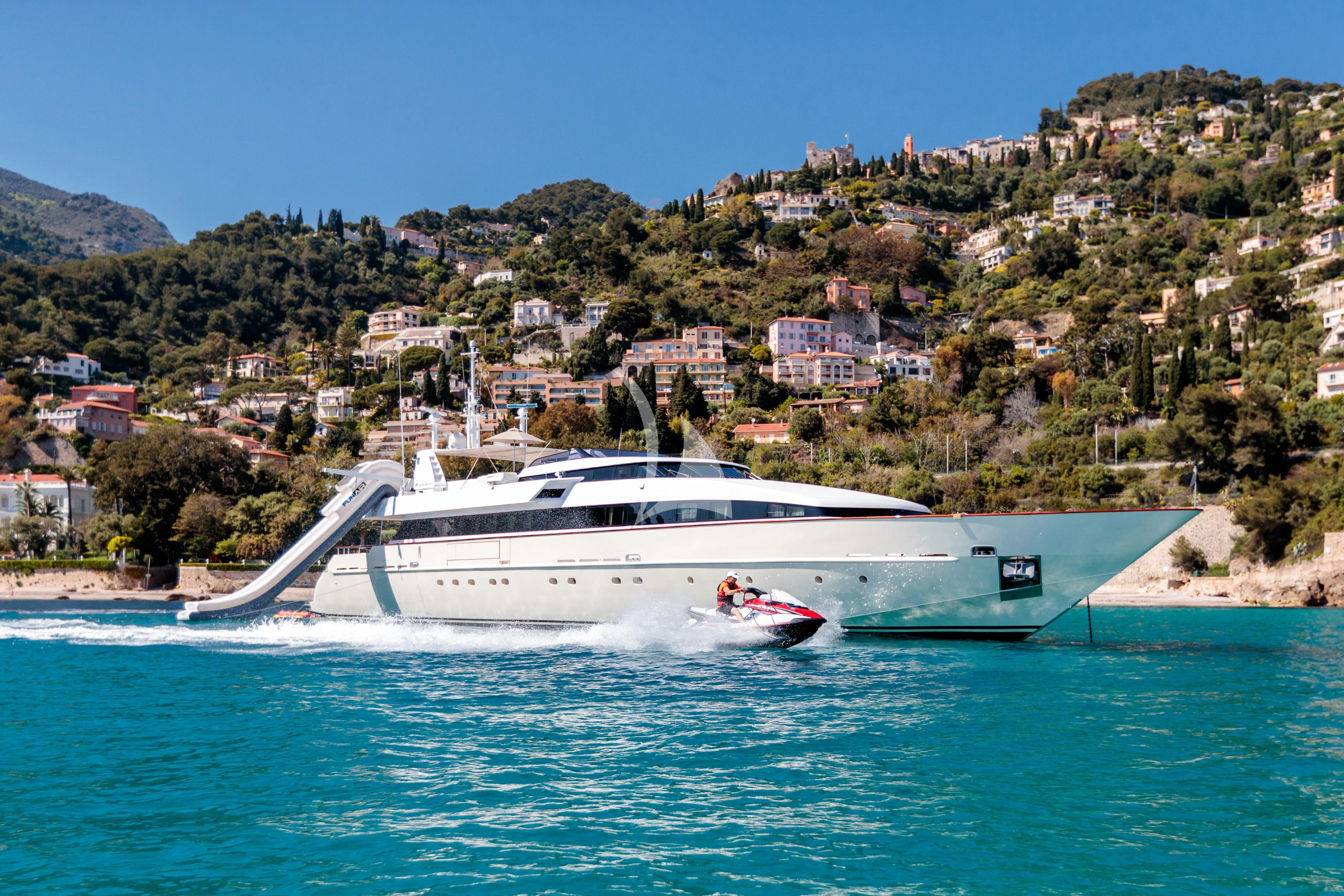 a boat on the water aboard HEMILEA Yacht for Charter