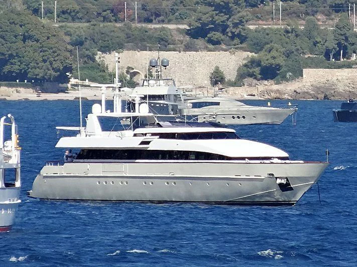 a white yacht in the water aboard HEMILEA Yacht for Charter
