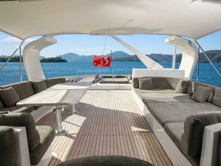 a boat on the water aboard BLANCO Yacht for Sale