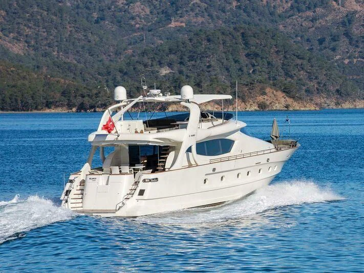 a boat on the water aboard BLANCO Yacht for Sale