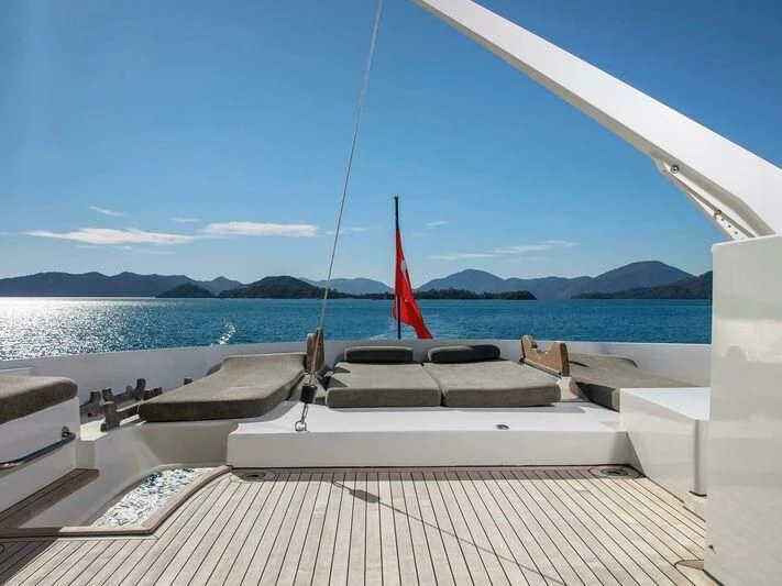 a boat on the water aboard BLANCO Yacht for Sale