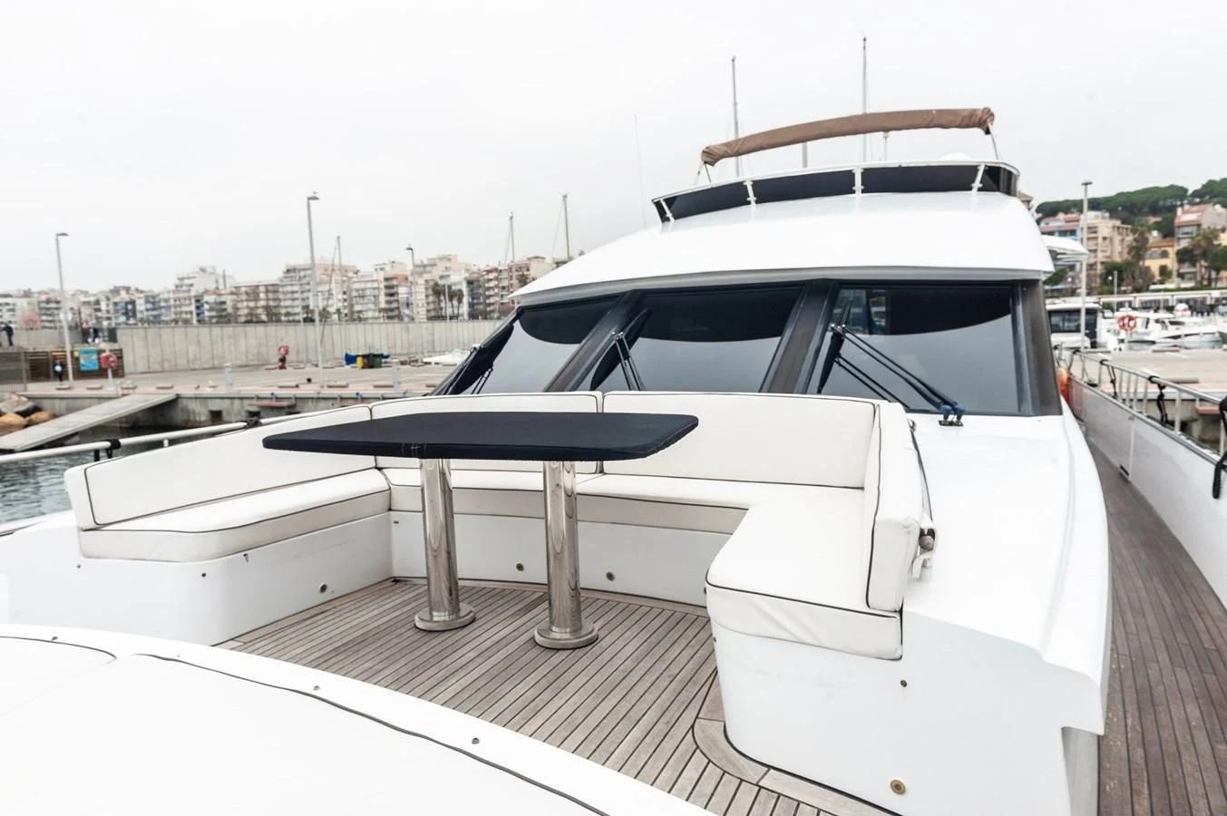 a boat on a dock aboard ANGELS Yacht for Sale