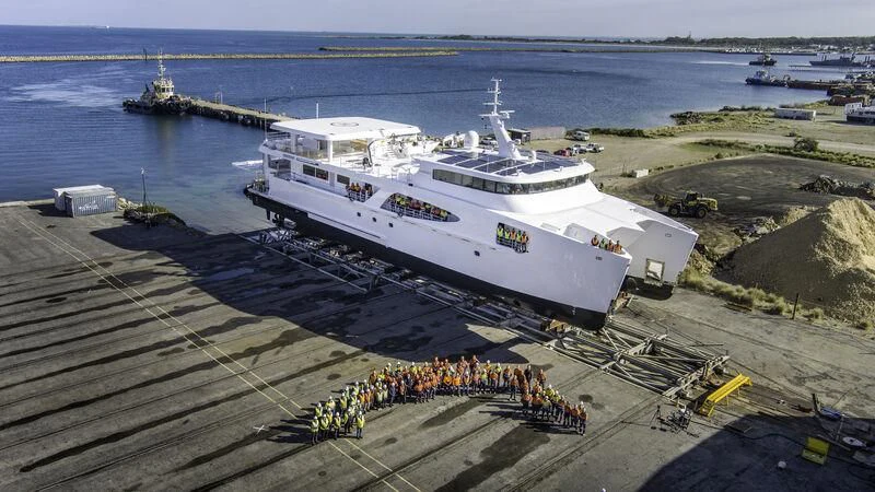 a ship on the water aboard CHARLEY 2 Yacht for Sale