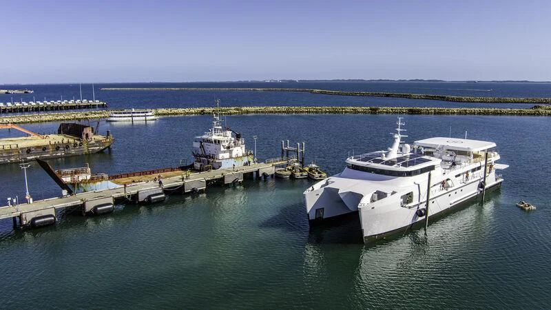 a group of boats docked at a pier aboard CHARLEY 2 Yacht for Sale