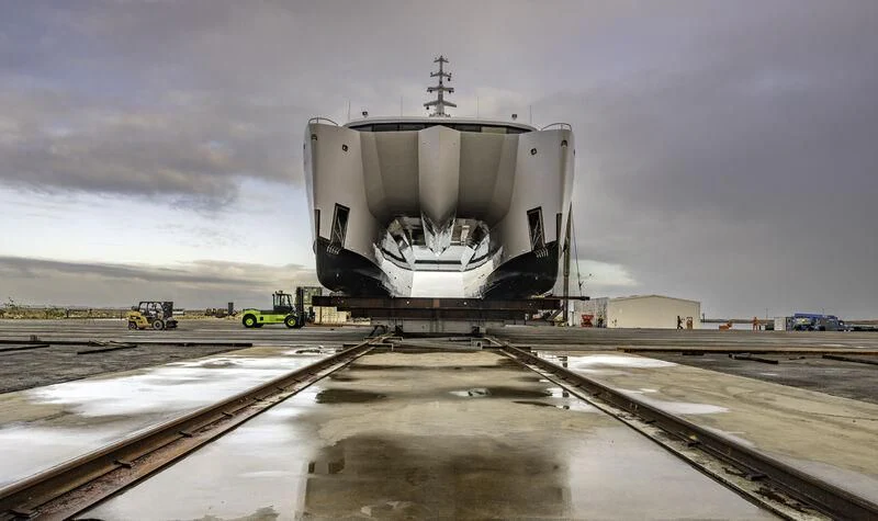 a large white container on a platform aboard CHARLEY 2 Yacht for Sale