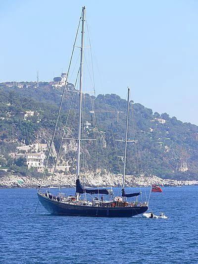 a sailboat on the water aboard PENELOPE Yacht for Sale