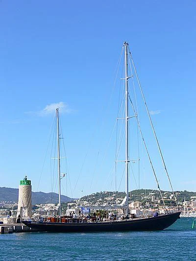 a sailboat in the water aboard PENELOPE Yacht for Sale