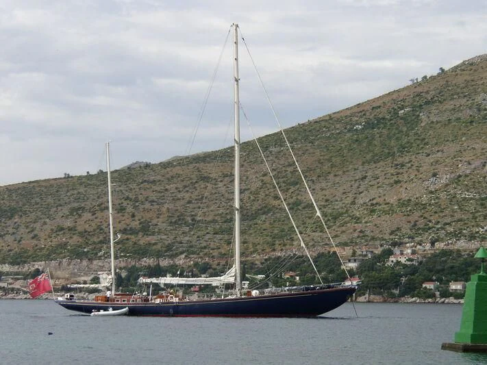 a boat in the water aboard PENELOPE Yacht for Sale