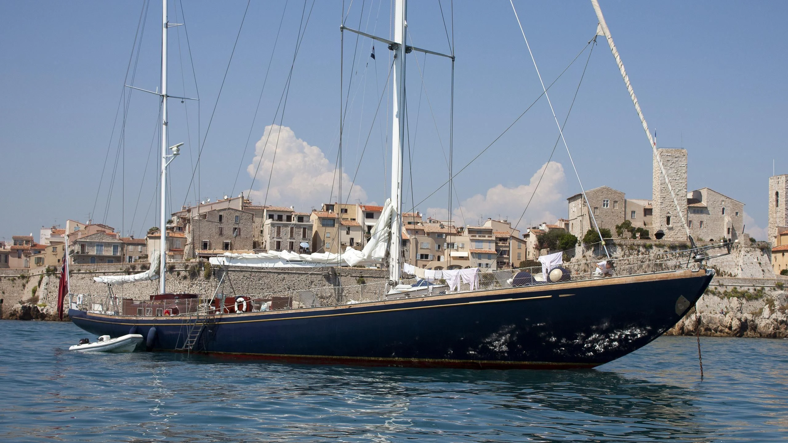 a boat in the water aboard PENELOPE Yacht for Sale