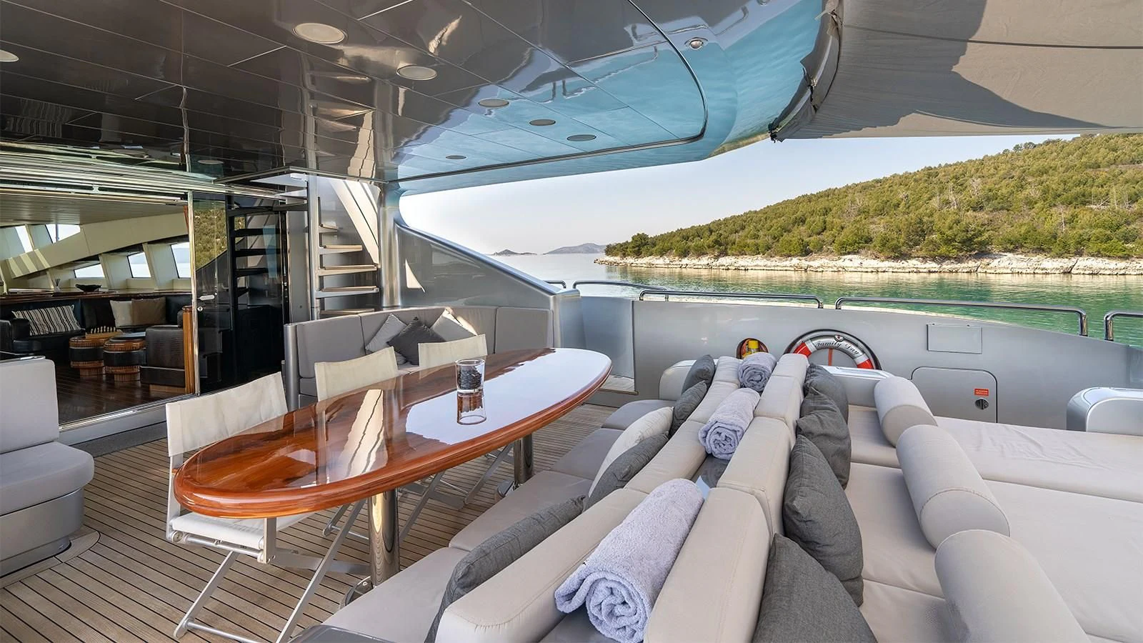 a boat on the water aboard ABILITY Yacht for Sale