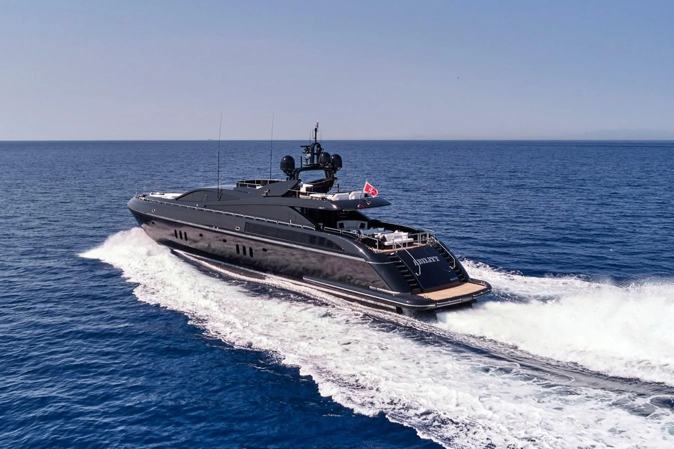 a ship on the water aboard ABILITY Yacht for Sale