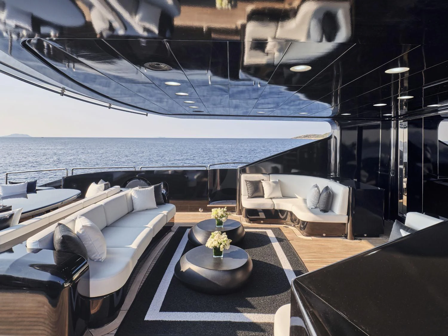 a room with a large ship aboard ABILITY Yacht for Sale