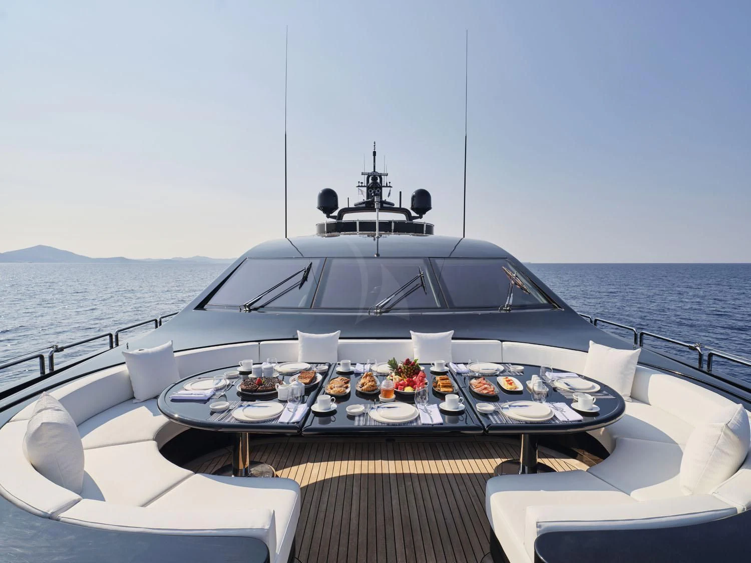a boat on a deck aboard ABILITY Yacht for Sale