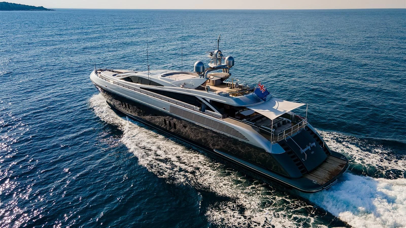 a ship on the water aboard ABILITY Yacht for Sale