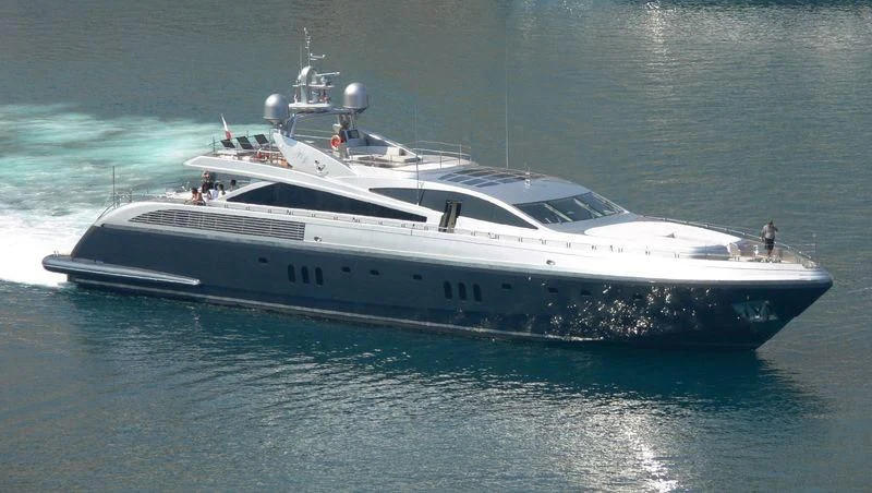 a white yacht in the water aboard ABILITY Yacht for Sale