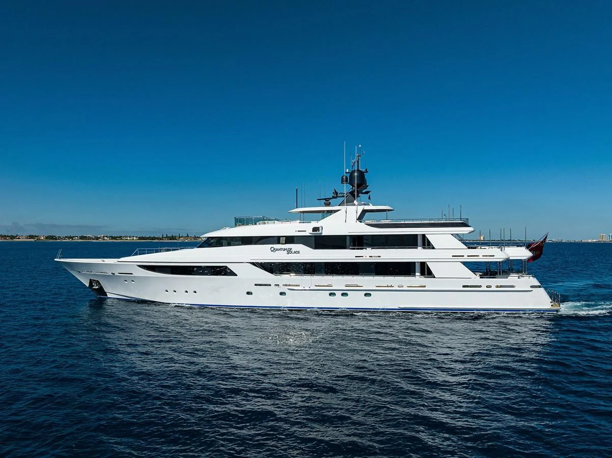 a white yacht in the water aboard SEANASH Yacht for Sale