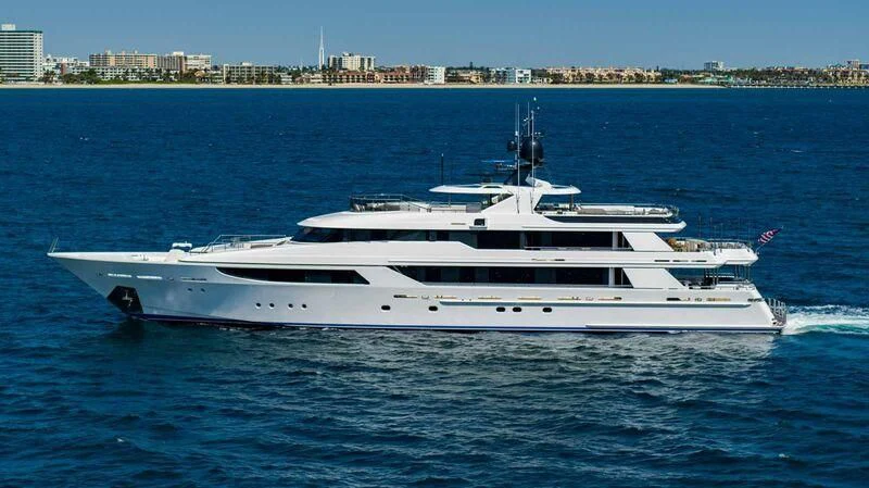 a white yacht in the water aboard SEANASH Yacht for Sale