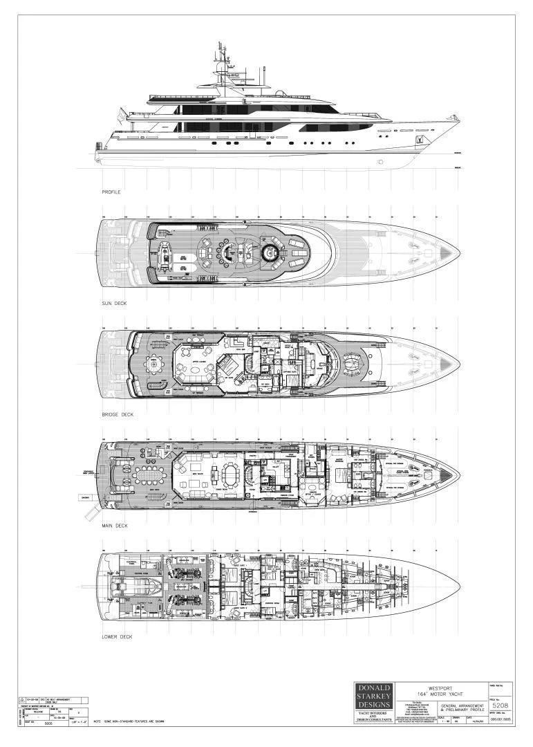 diagram, engineering drawing aboard SEANASH Yacht for Sale