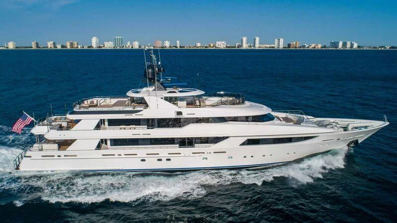 a large white yacht aboard SEANASH Yacht for Sale