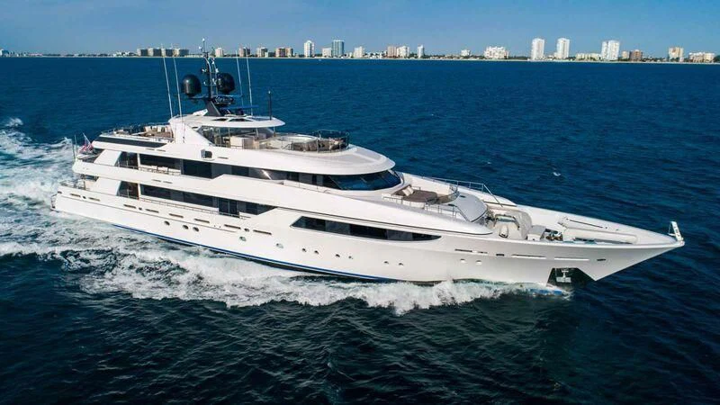 a white yacht on the water aboard SEANASH Yacht for Sale