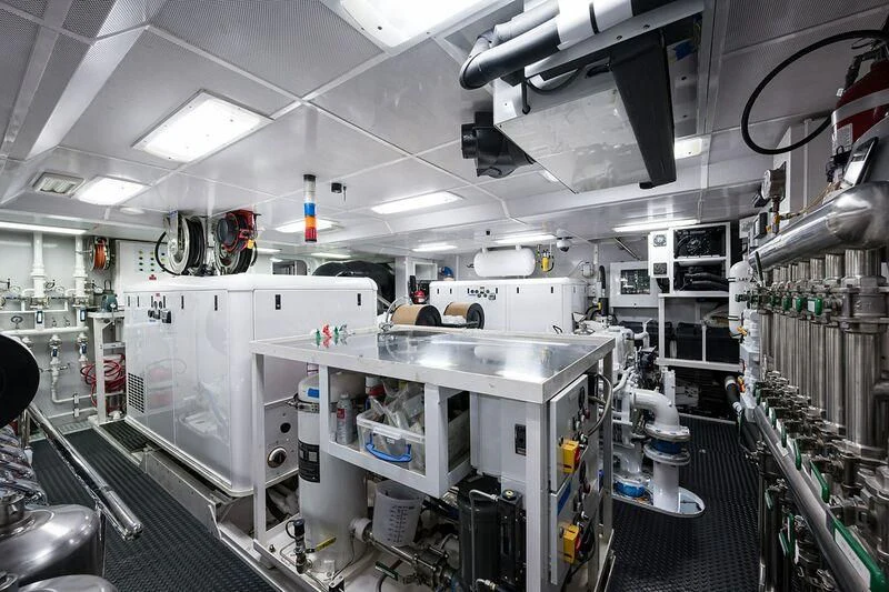 a large factory with machinery aboard SEANASH Yacht for Sale