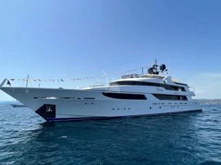 a white yacht on the water aboard SEANASH Yacht for Sale