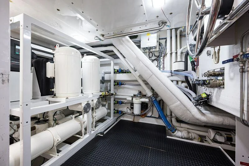a close-up of a factory aboard SEANASH Yacht for Sale
