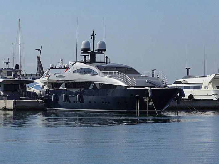 a group of boats are parked in a harbor aboard LUCKY ME YACHT ACADEMY Yacht for Sale