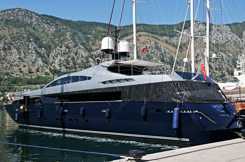 a boat docked at a pier aboard LUCKY ME YACHT ACADEMY Yacht for Sale