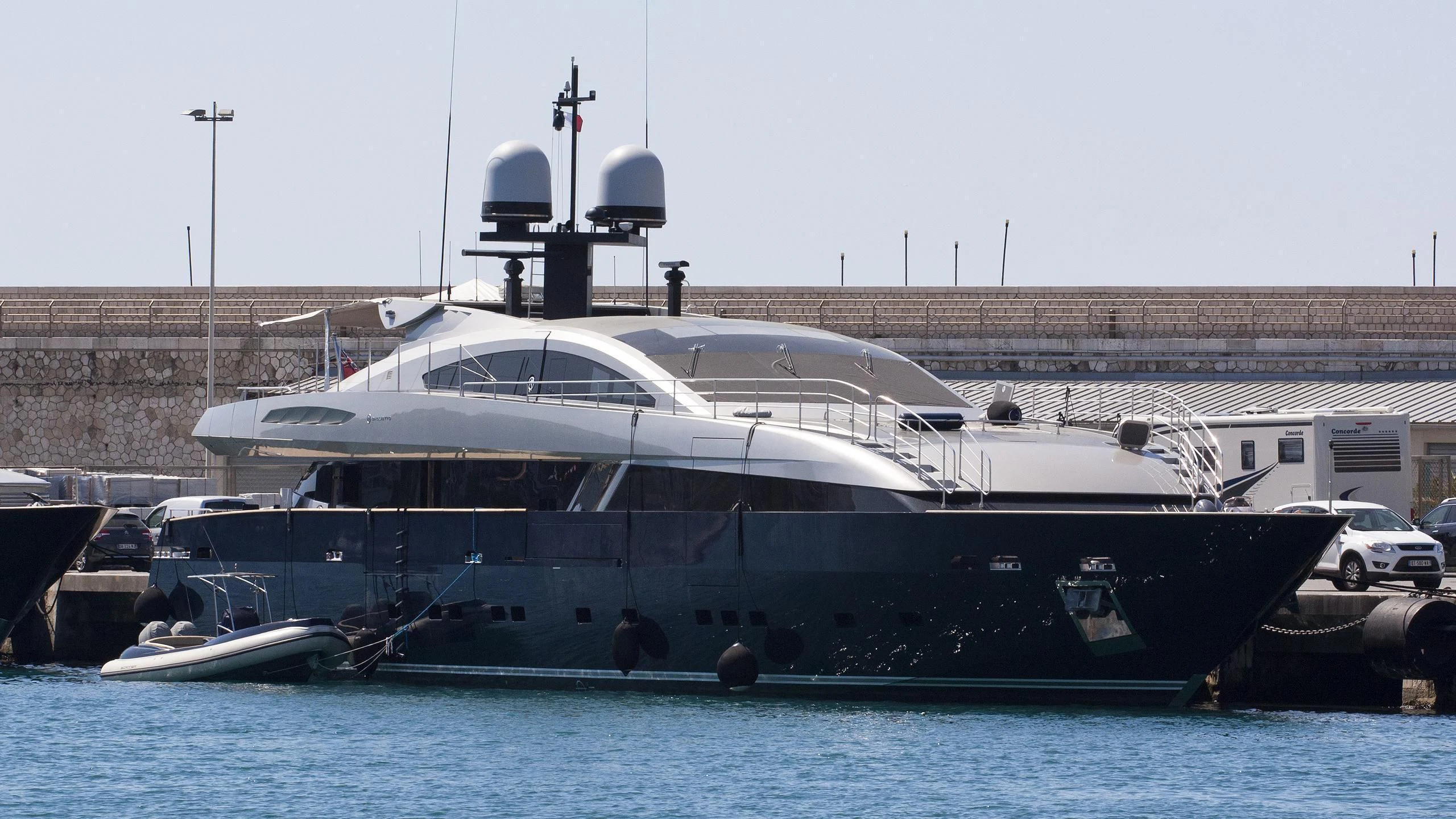 a large boat in a body of water aboard LUCKY ME YACHT ACADEMY Yacht for Sale
