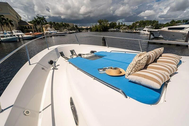 a boat on the water aboard BOOGIE BABE IV Yacht for Sale
