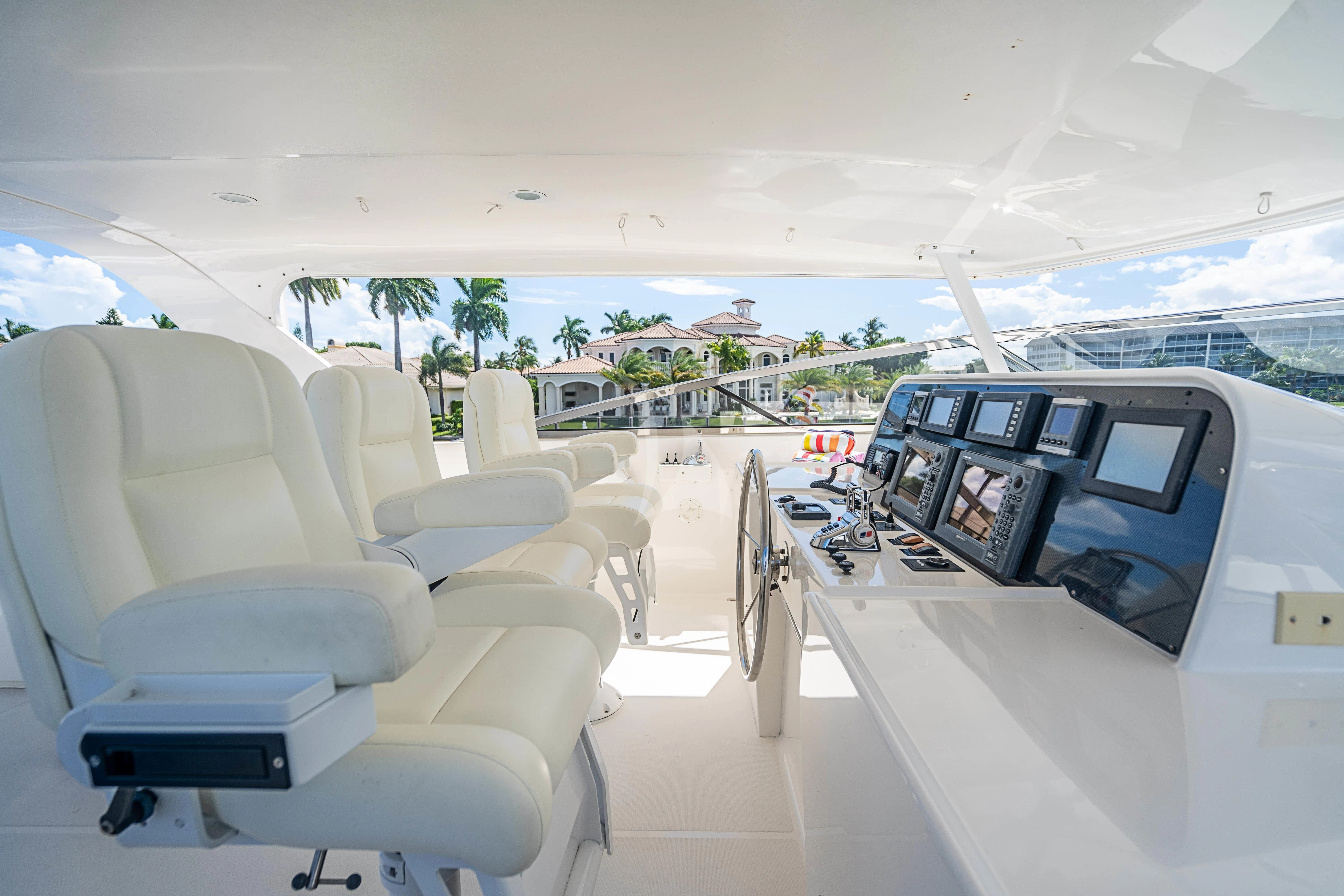 inside of a car aboard BOOGIE BABE IV Yacht for Sale