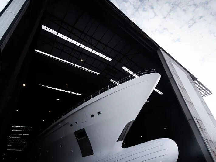 a close-up of a boat aboard LEVIATHAN Yacht for Sale
