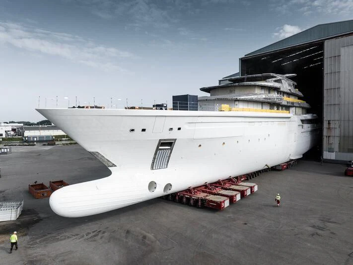 a large space ship aboard LEVIATHAN Yacht for Sale