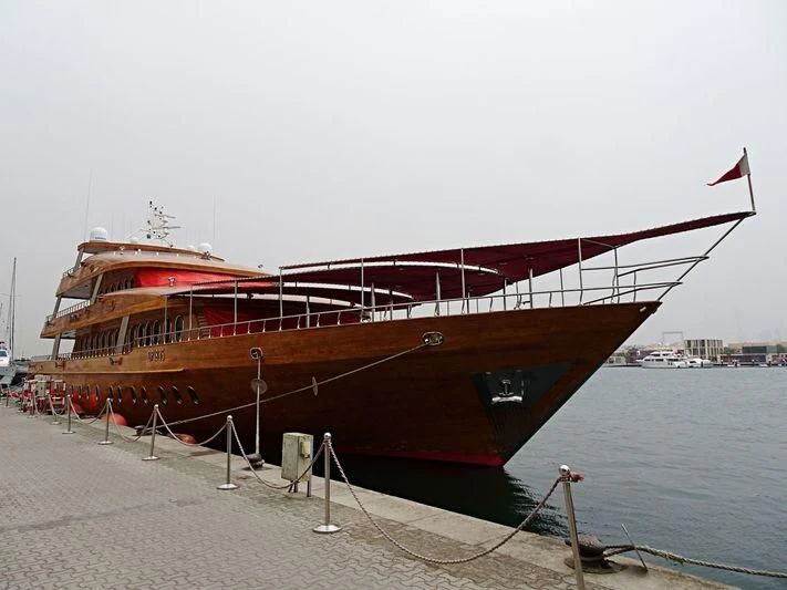 a boat on the water aboard TOUCH WOOD II Yacht for Sale