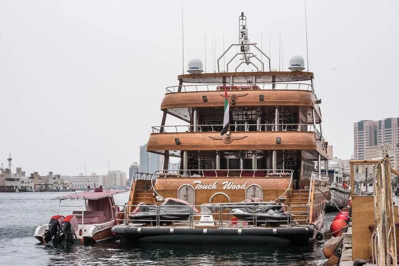 a boat on the water aboard TOUCH WOOD II Yacht for Sale