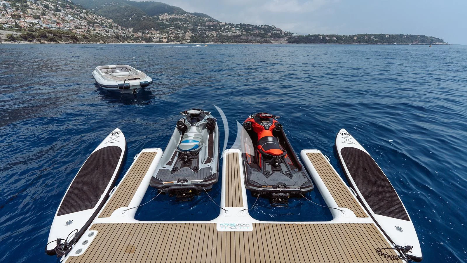a group of boats on a body of water aboard BON VIVANT Yacht for Sale