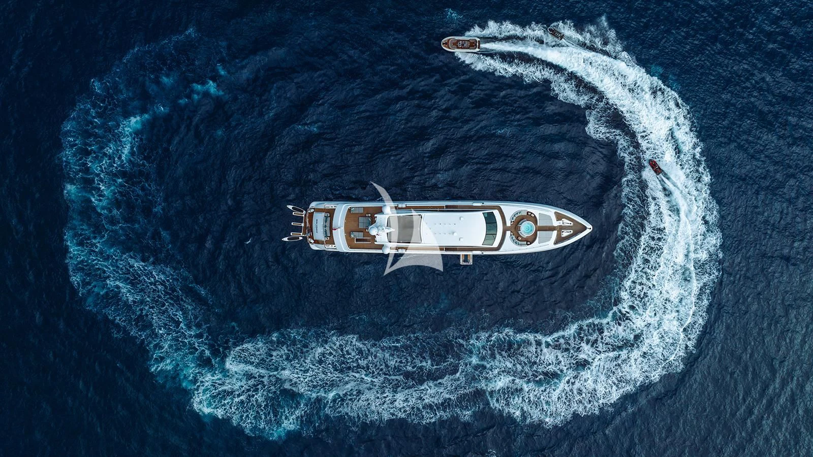 a space ship in space aboard BON VIVANT Yacht for Sale