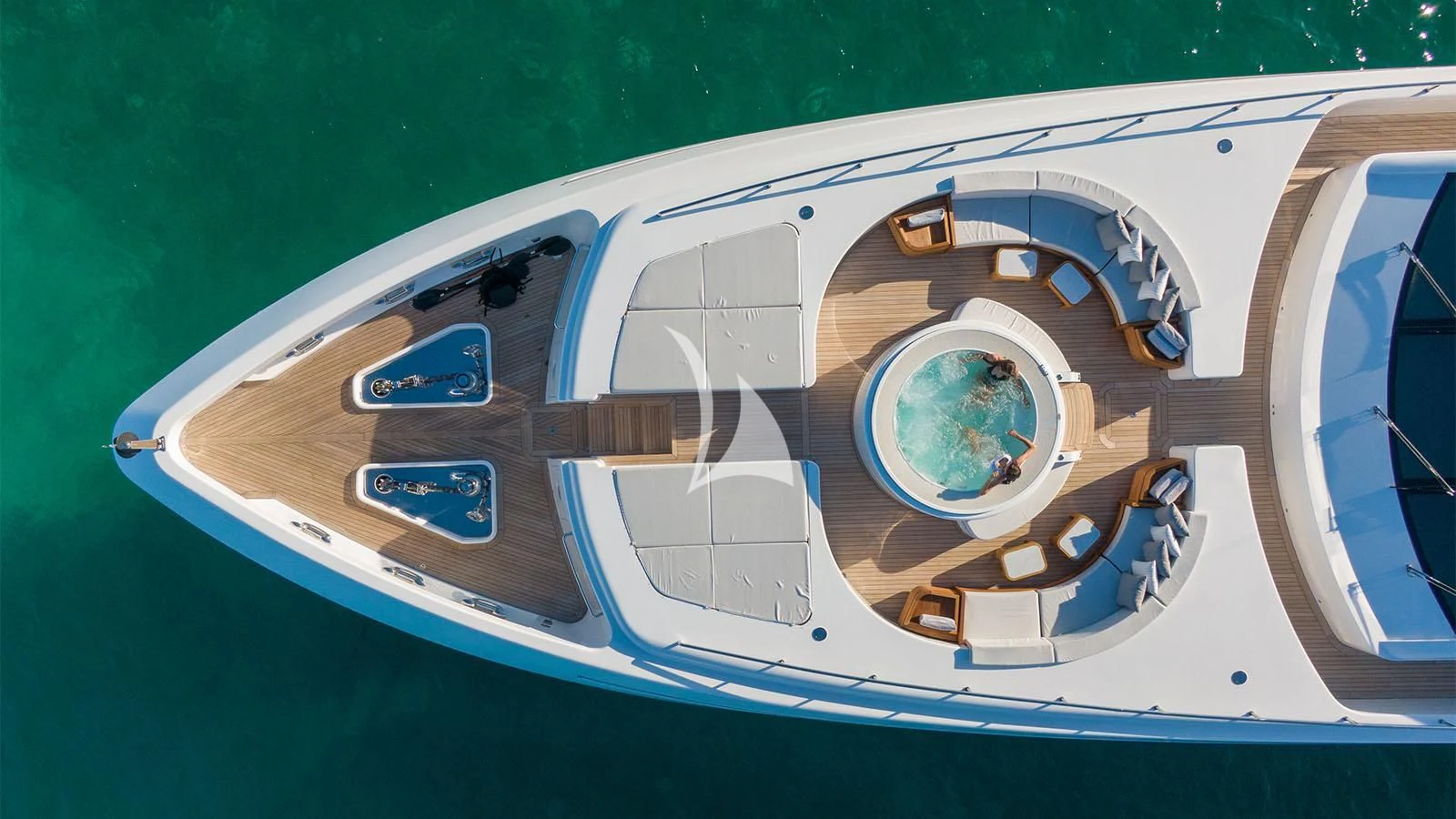 a close-up of a compass aboard BON VIVANT Yacht for Sale