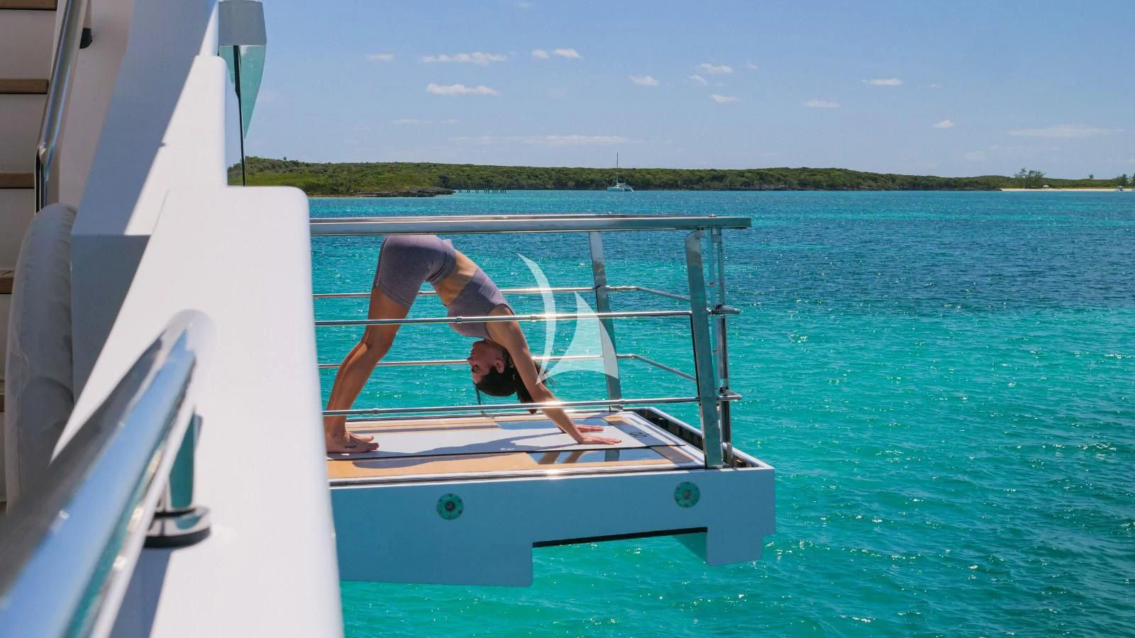 a person on a boat aboard BON VIVANT Yacht for Sale
