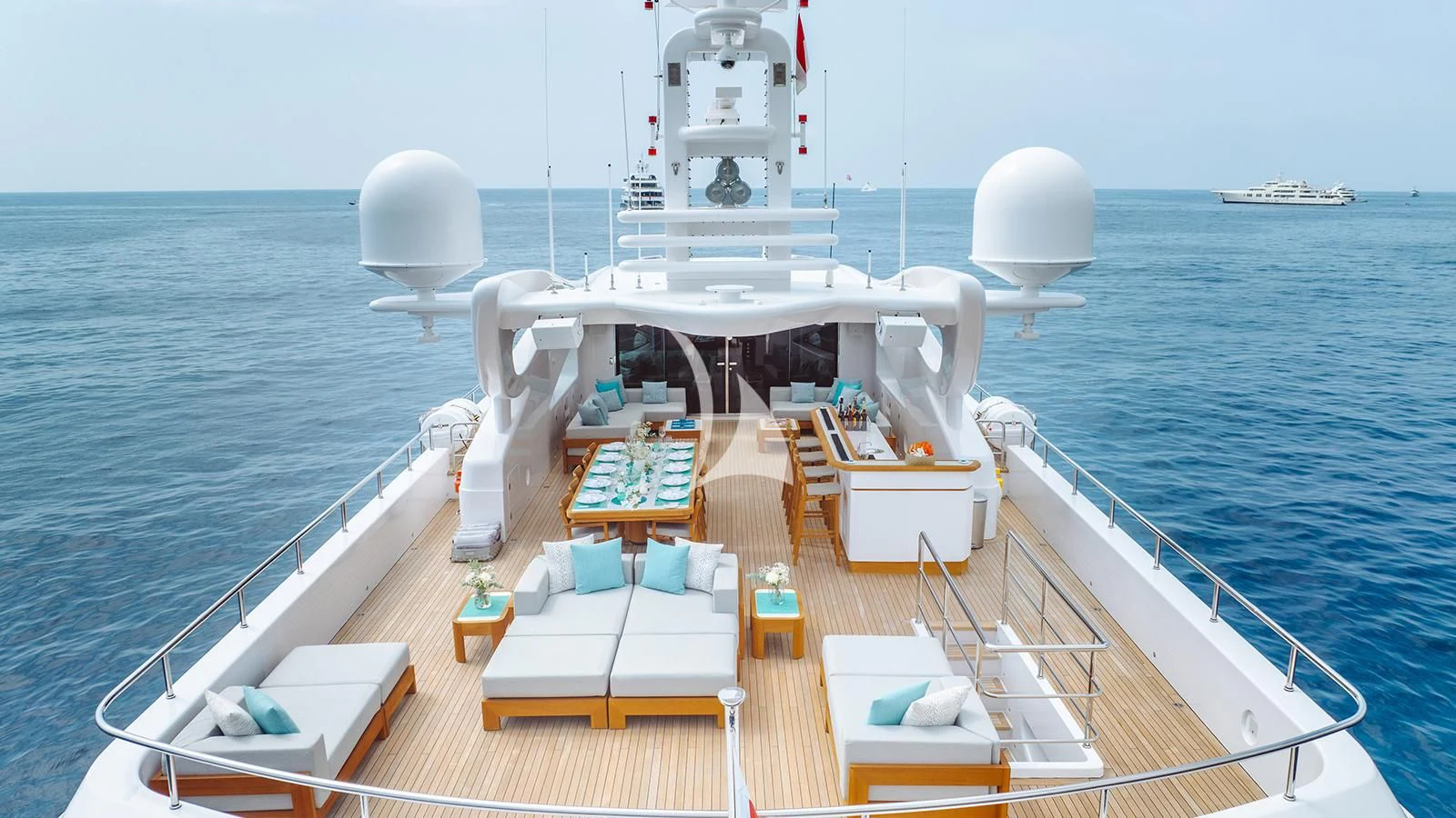 a boat on the water aboard BON VIVANT Yacht for Sale