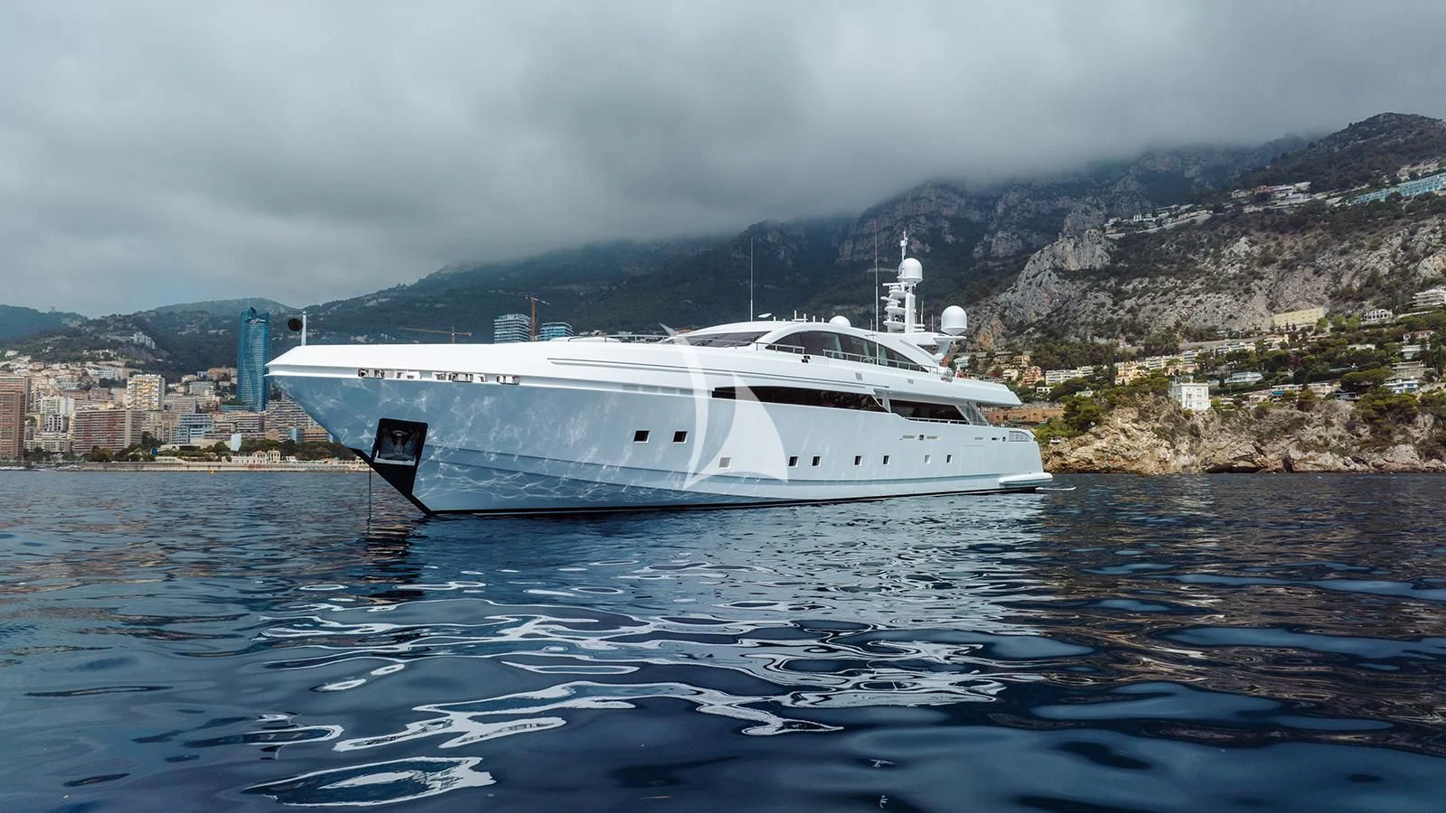 a white boat in the water aboard BON VIVANT Yacht for Sale