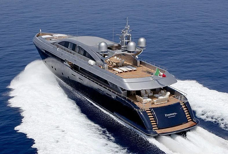 a ship on the water aboard BON VIVANT Yacht for Sale