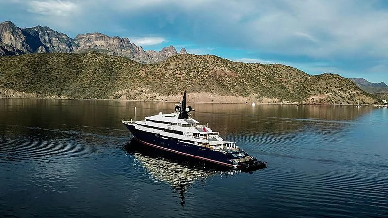 a boat on the water aboard MAN OF STEEL Yacht for Charter