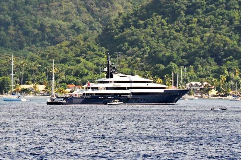a boat on the water aboard MAN OF STEEL Yacht for Charter