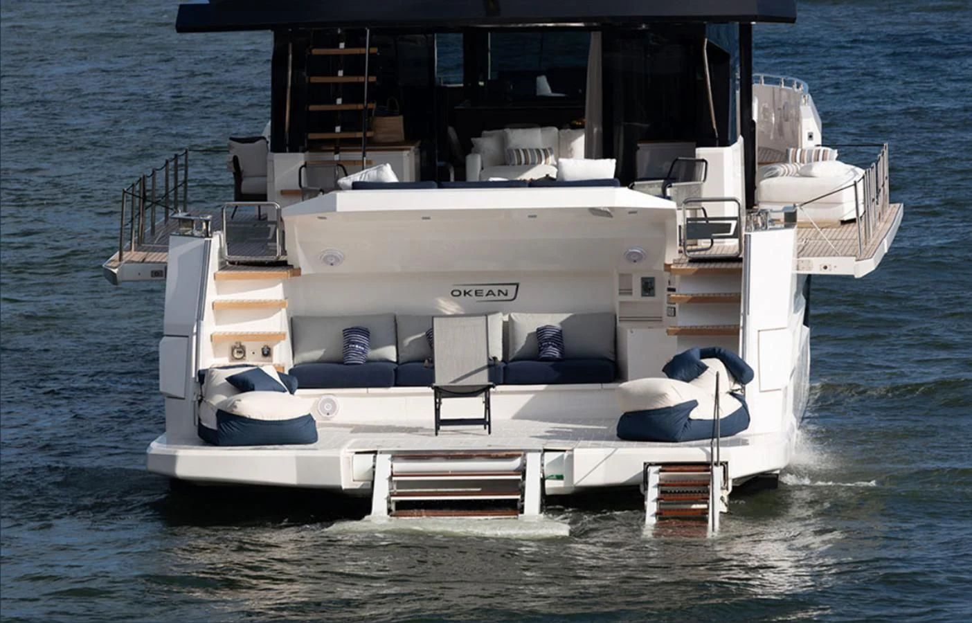 a boat on the water aboard OKEAN 80/01 Yacht for Sale